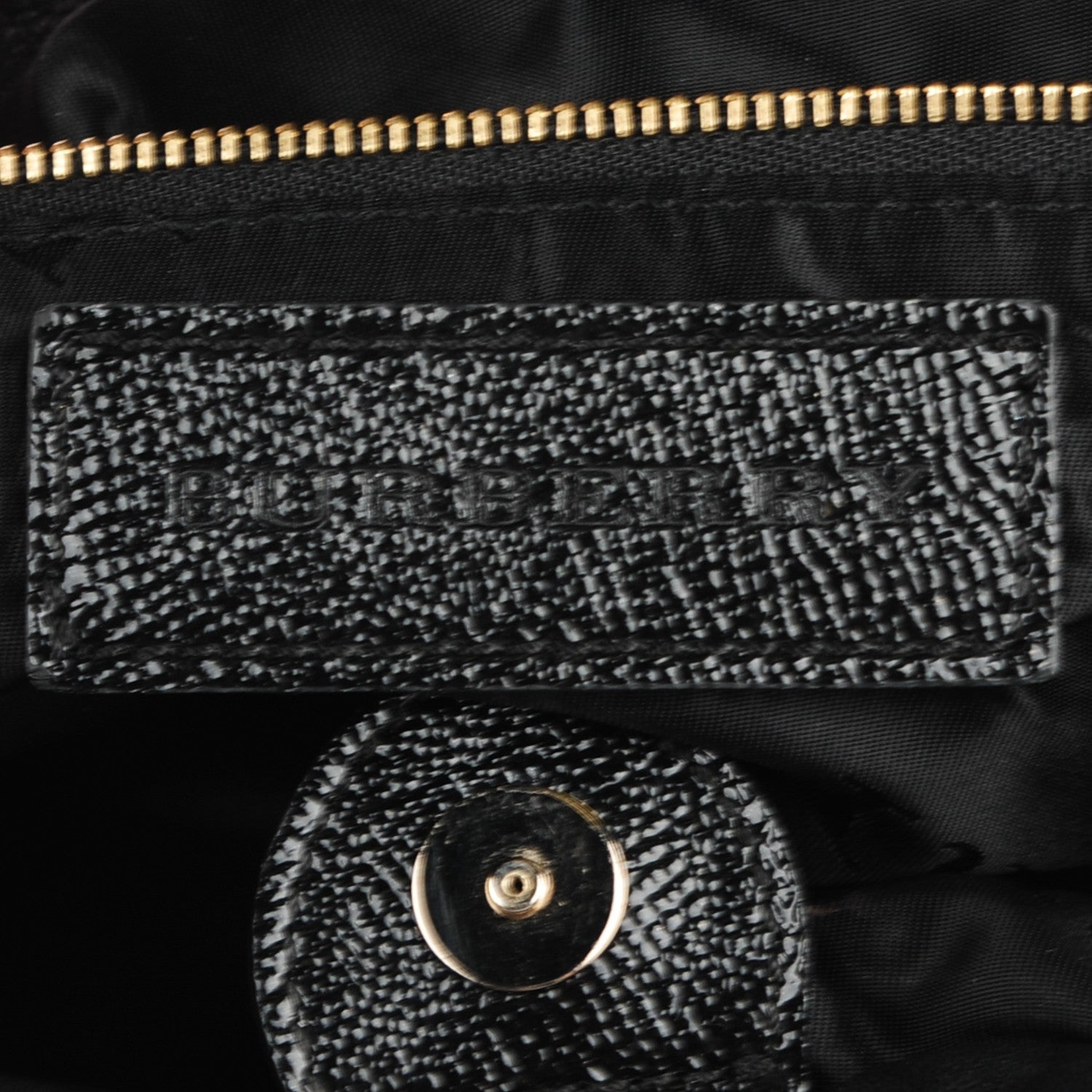 Burberry Patent Calfskin Small Dinton Tote Black 7 of 10
