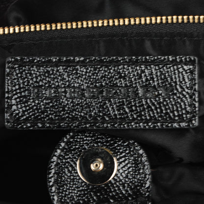 Burberry Patent Calfskin Small Dinton Tote Black 7 of 10