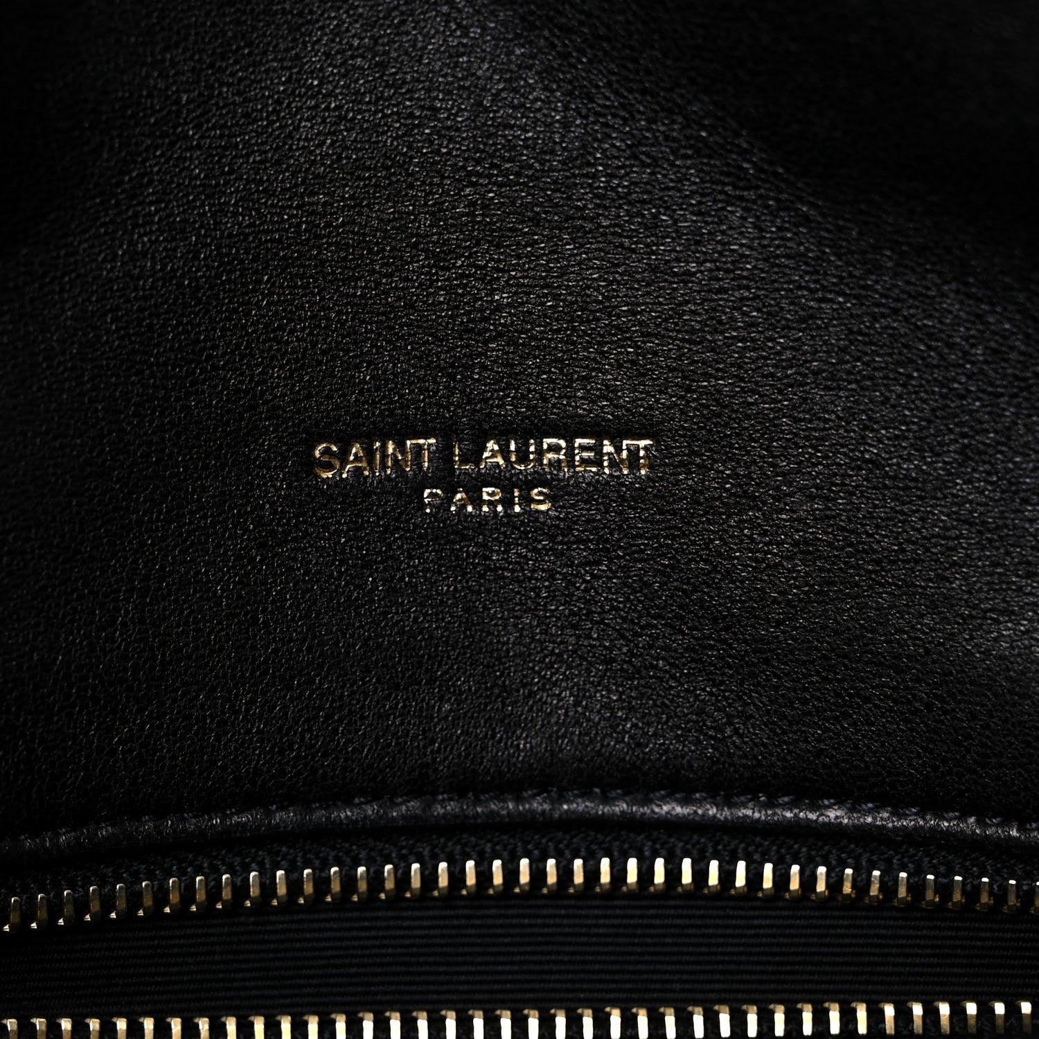 Saint Laurent Lambskin Quilted Medium Loulou Puffer Monogram Chain Satchel Black 6 of 15
