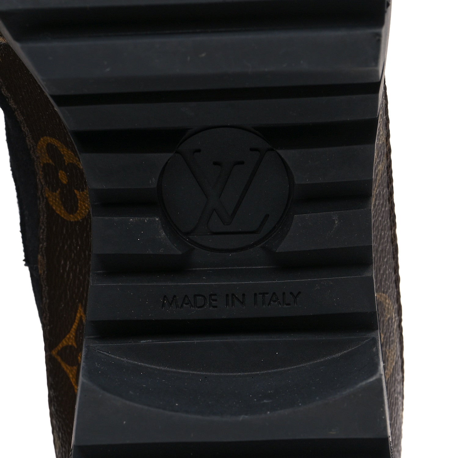 Louis Vuitton Suede Calfskin Monogram Laureate Platform Desert Boots 40 Black 6 of 9