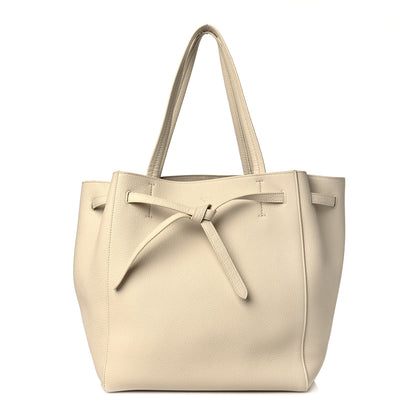 Celine Soft Grained Calfskin Small Belt Cabas Phantom Vanilla 1 of 13