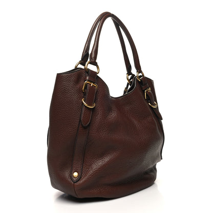 Prada Vitello Daino Hobo Bruciato 3 of 11