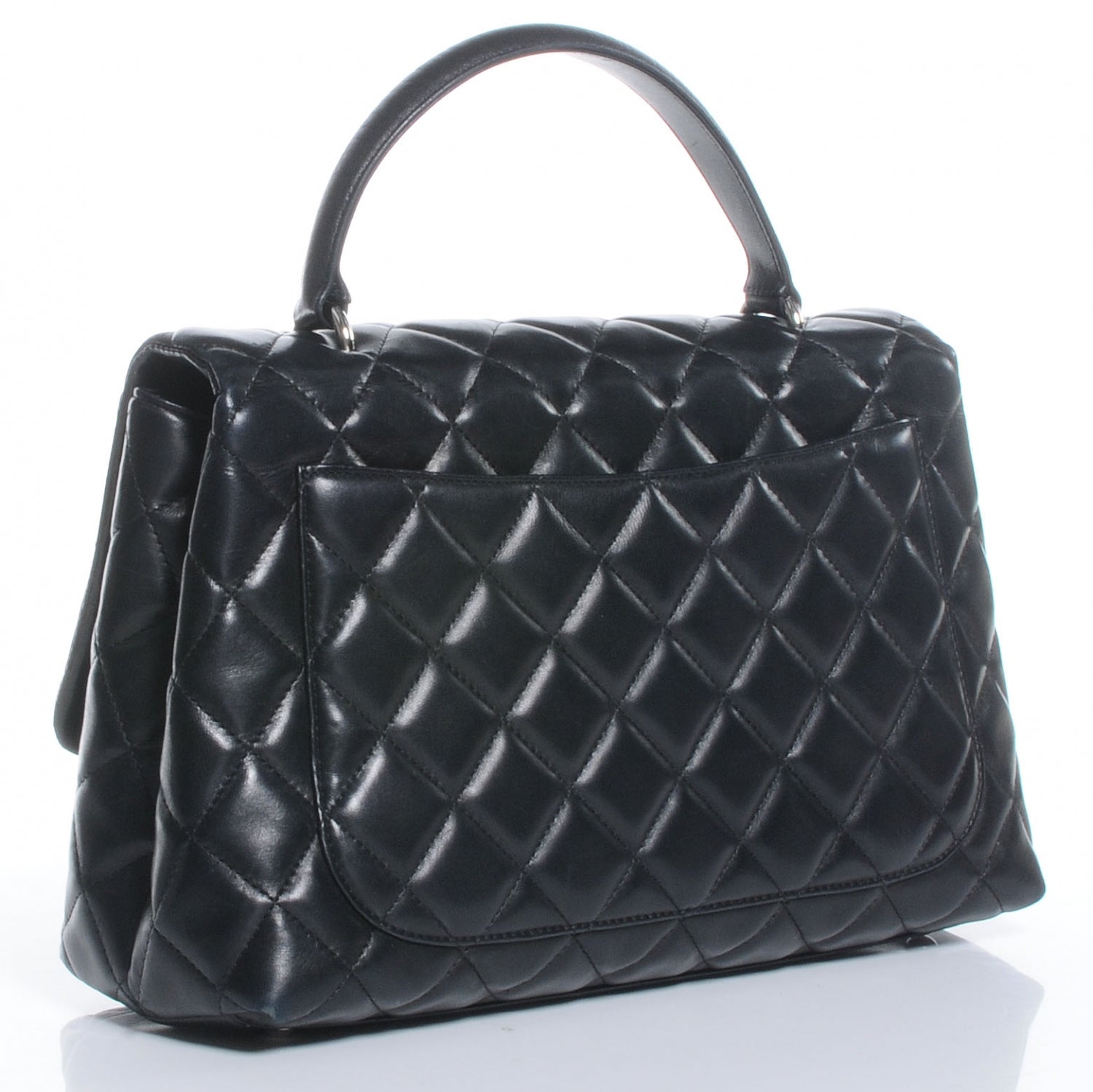 Chanel Lambskin Kelly Jumbo Flap Bag Black 3 of 9
