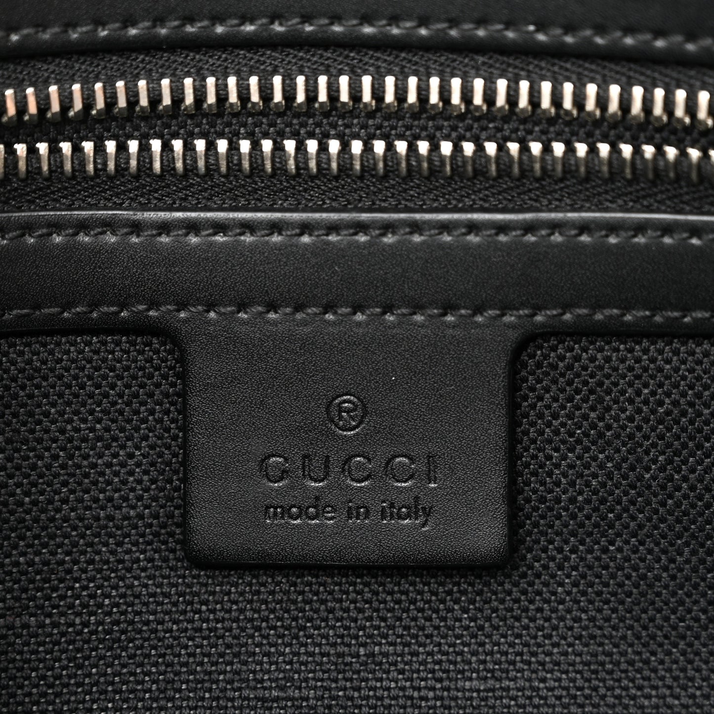 Soft GG Supreme Monogram Web Belt Bag Black Grey