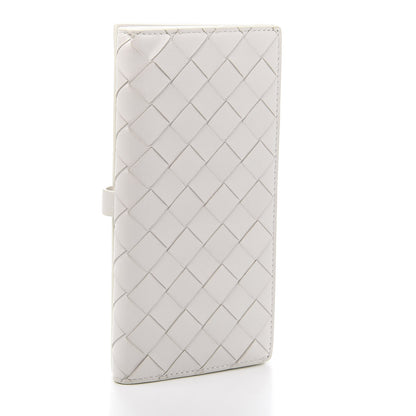 Bottega Veneta Nappa Intrecciato Continental Snap Wallet White 3 of 11