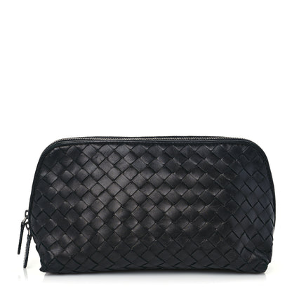 Bottega Veneta Nappa Intrecciato Small Cosmetic Pouch Black 1 of 6
