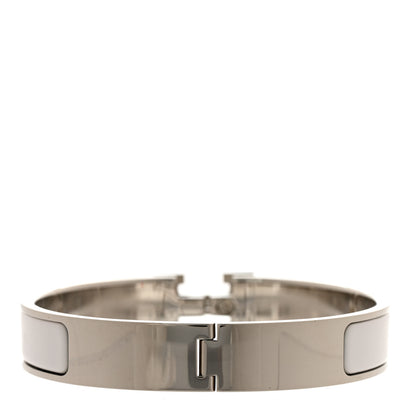 Hermes Enamel Narrow Clic Clac H Bracelet PM White 3 of 4