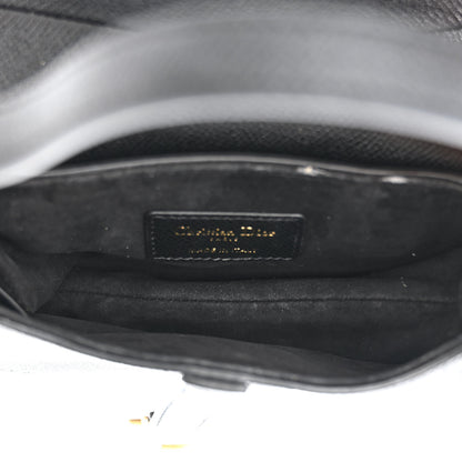 Christian Dior Grained Calfskin Mini Saddle Bag Black 5 of 11