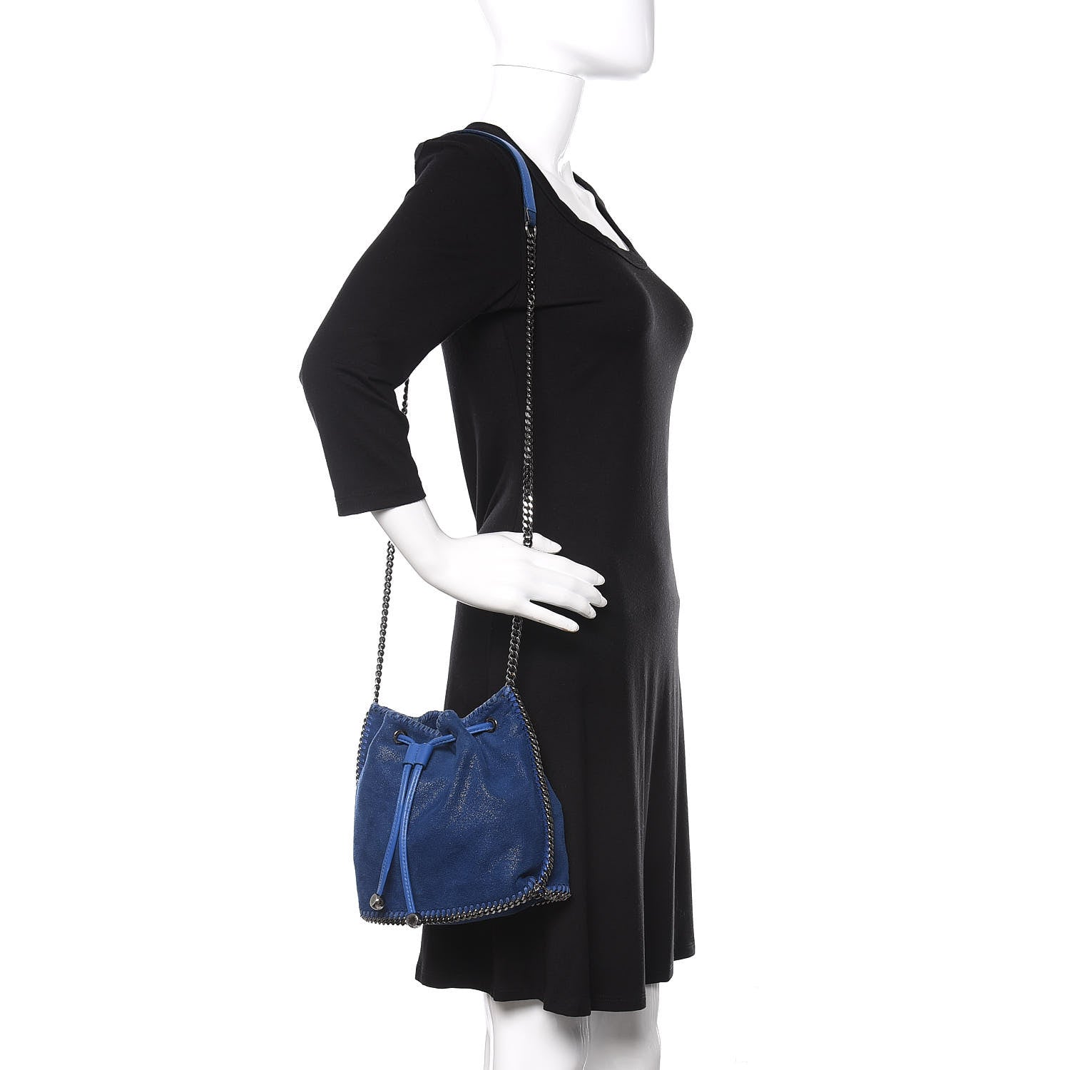 Stella McCartney Shaggy Deer Small Falabella Bucket Bag Cornflower 2 of 9