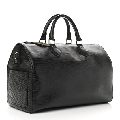 Louis Vuitton Epi Speedy 30 Black 3 of 10