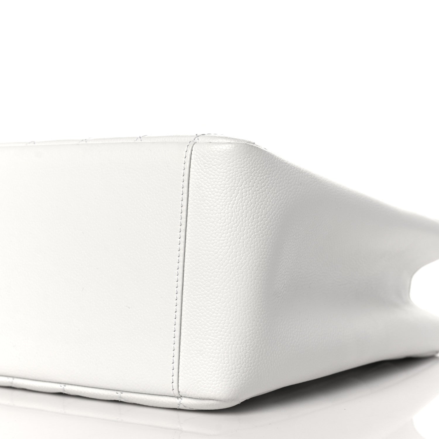 Chanel Caviar Quilted Grand Shopping Tote GST White 8 of 8