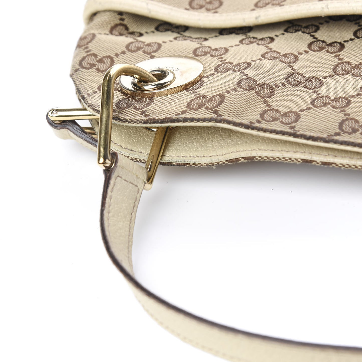 Monogram Medium Eclipse Shoulder Bag Off White