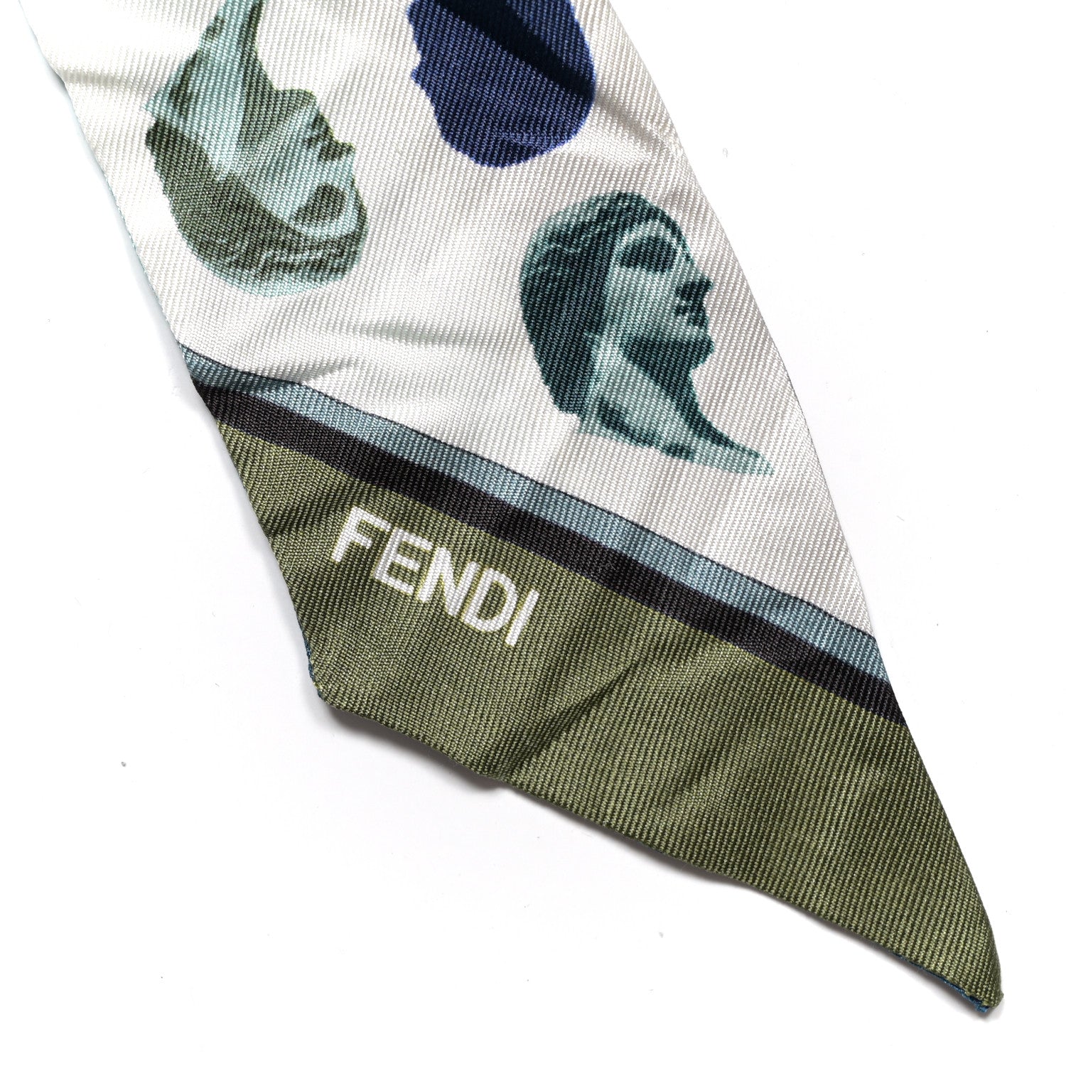 Fendi Silk Roman Statue Wrappy Scarf Mulitcolor 2 of 5