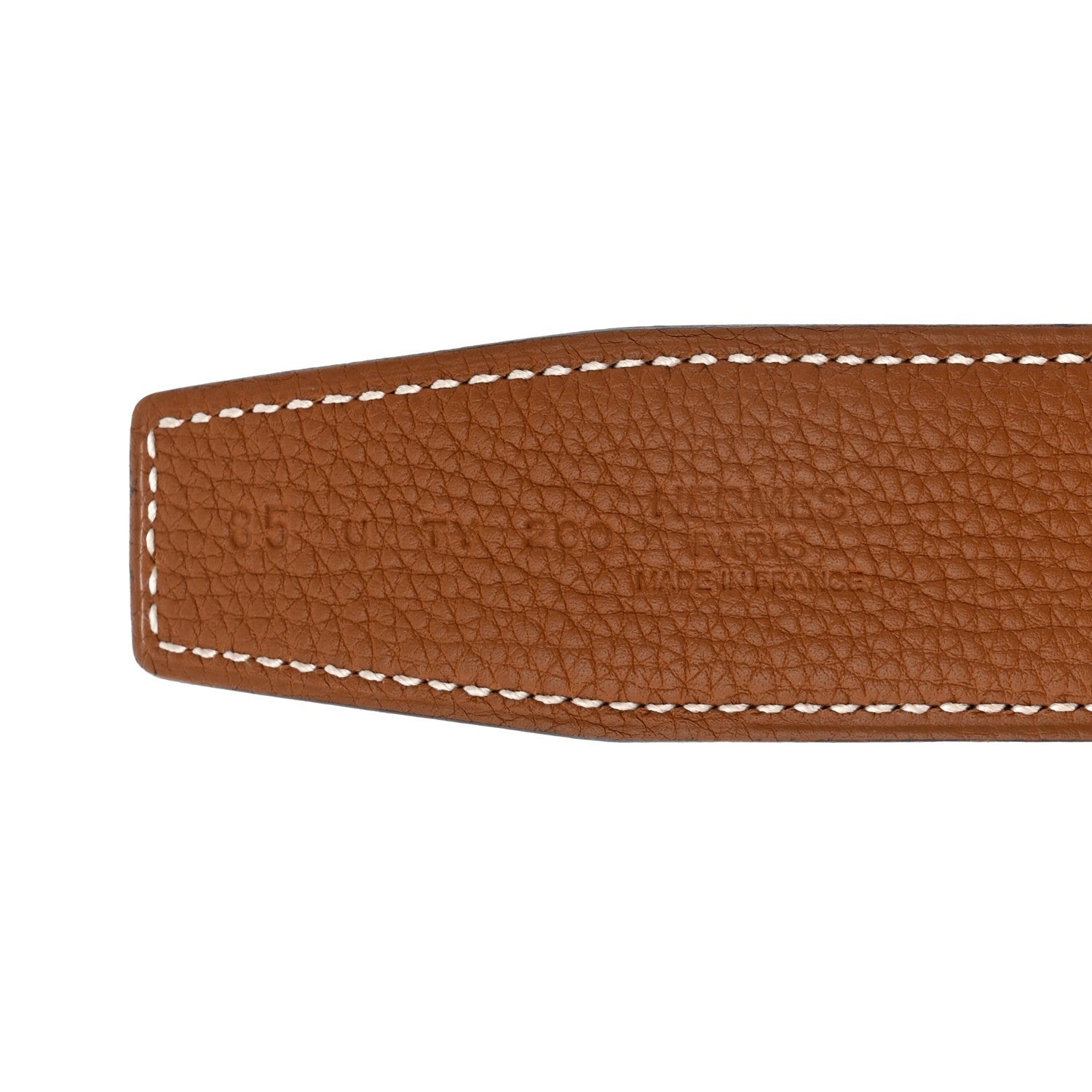 Hermes Box Togo 32mm H Belt 85 Black Gold 3 of 4