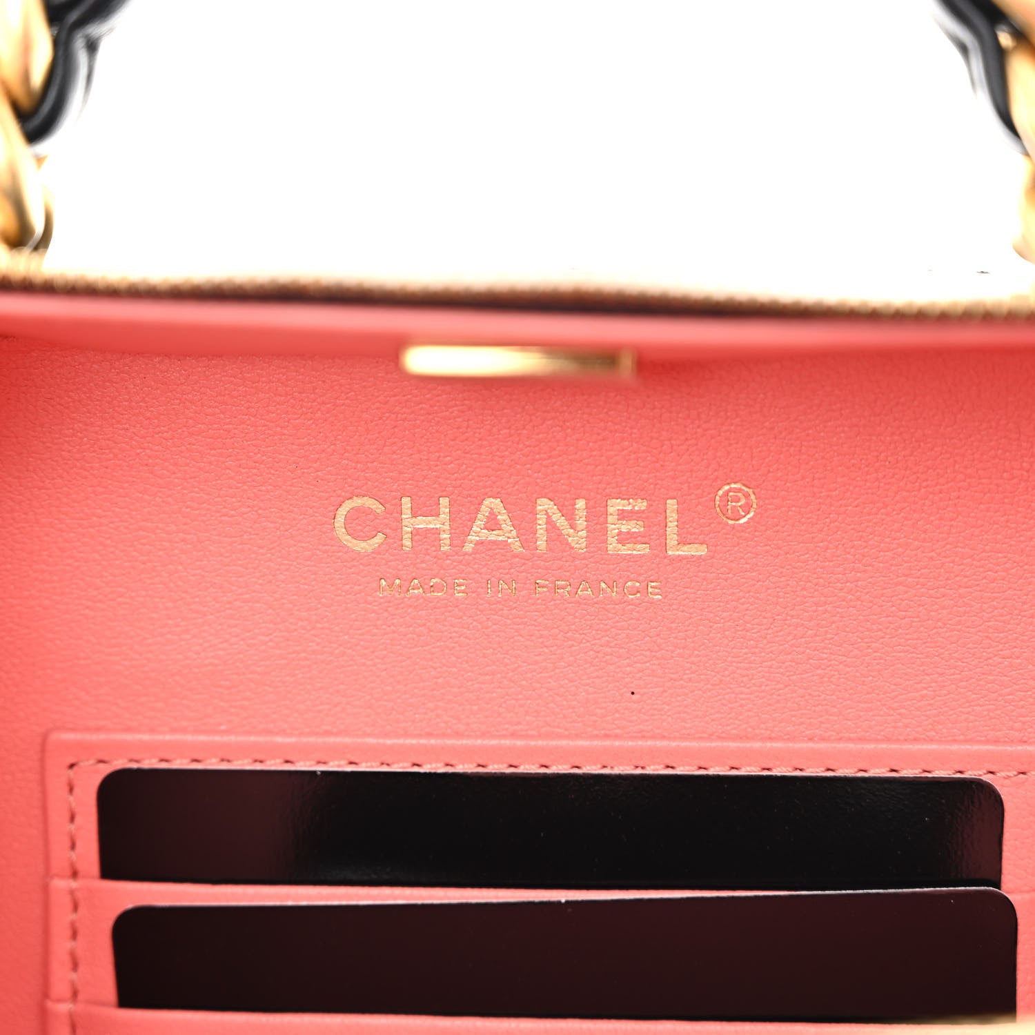 Chanel Patent Quilted Top Handle Small Vanity Case Black 6 of 9