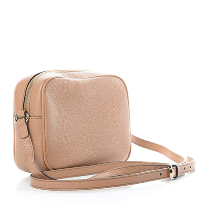Gucci Pebbled Calfskin Small Soho Disco Bag Rose Beige 3 of 14