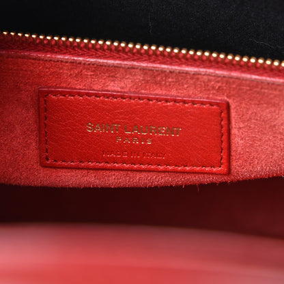 Saint Laurent Calfskin Small Sac De Jour Lipstick Red 7 of 13