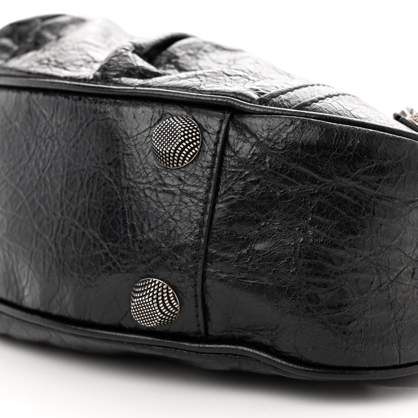 Agneau Arena Small Le Cagole Shoulder Bag Black