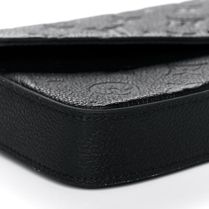 Louis Vuitton Empreinte Pochette Felicie Chain Wallet Black 8 of 10