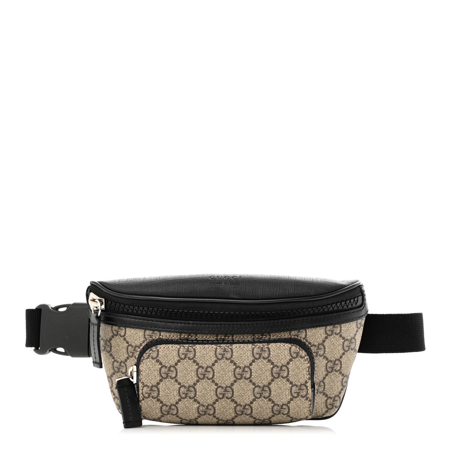 Gucci GG Supreme Monogram Belt Bag Black 1 of 11