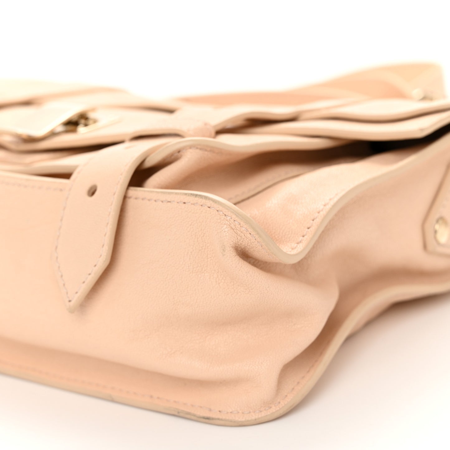 Lambskin Tiny PS1 Satchel Nude