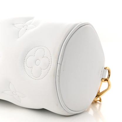 Louis Vuitton Calfskin Bubblegram Papillon BB Snow White 9 of 10