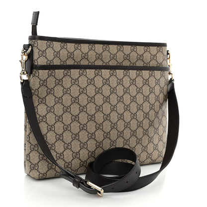 Gucci GG Plus Monogram Medium Flat Messenger Bag Dark Brown 3 of 11