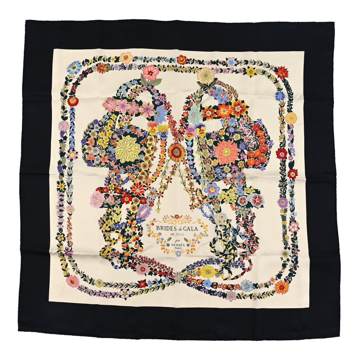 Silk Brides De Gala En Fleurs Scarf 90