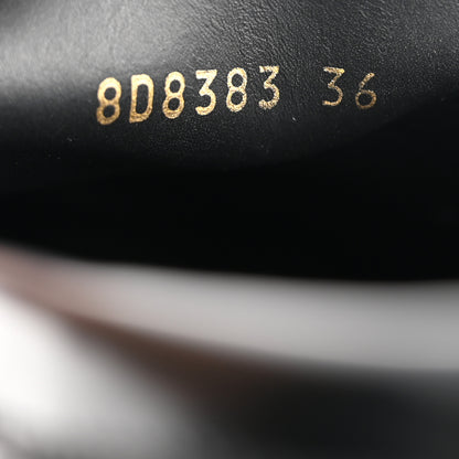 Fendi Vitello Abrasivato Fendigraphy 50mm Loafers 36 Black 10 of 15