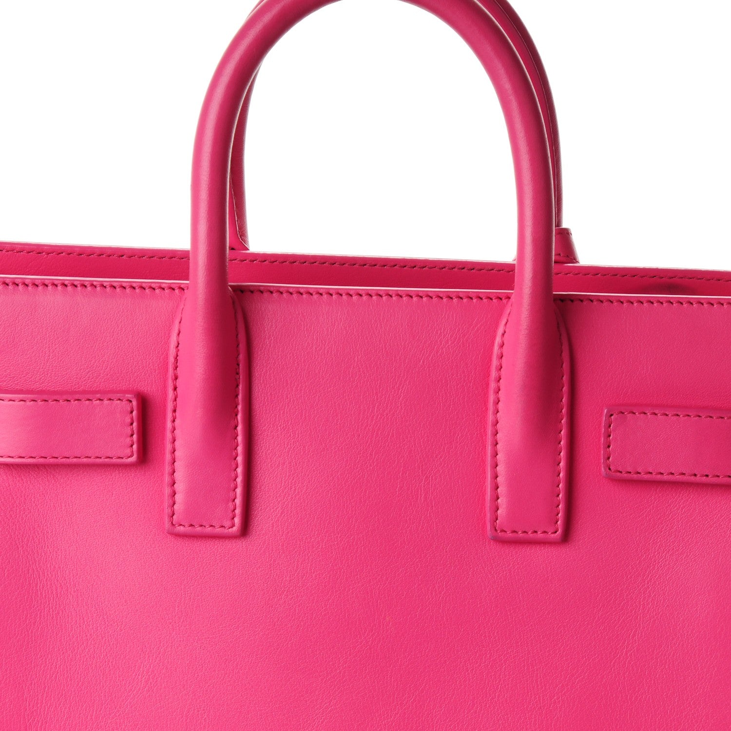 Saint Laurent Calfskin Nano Sac De Jour Lipstick Fuchsia 10 of 12