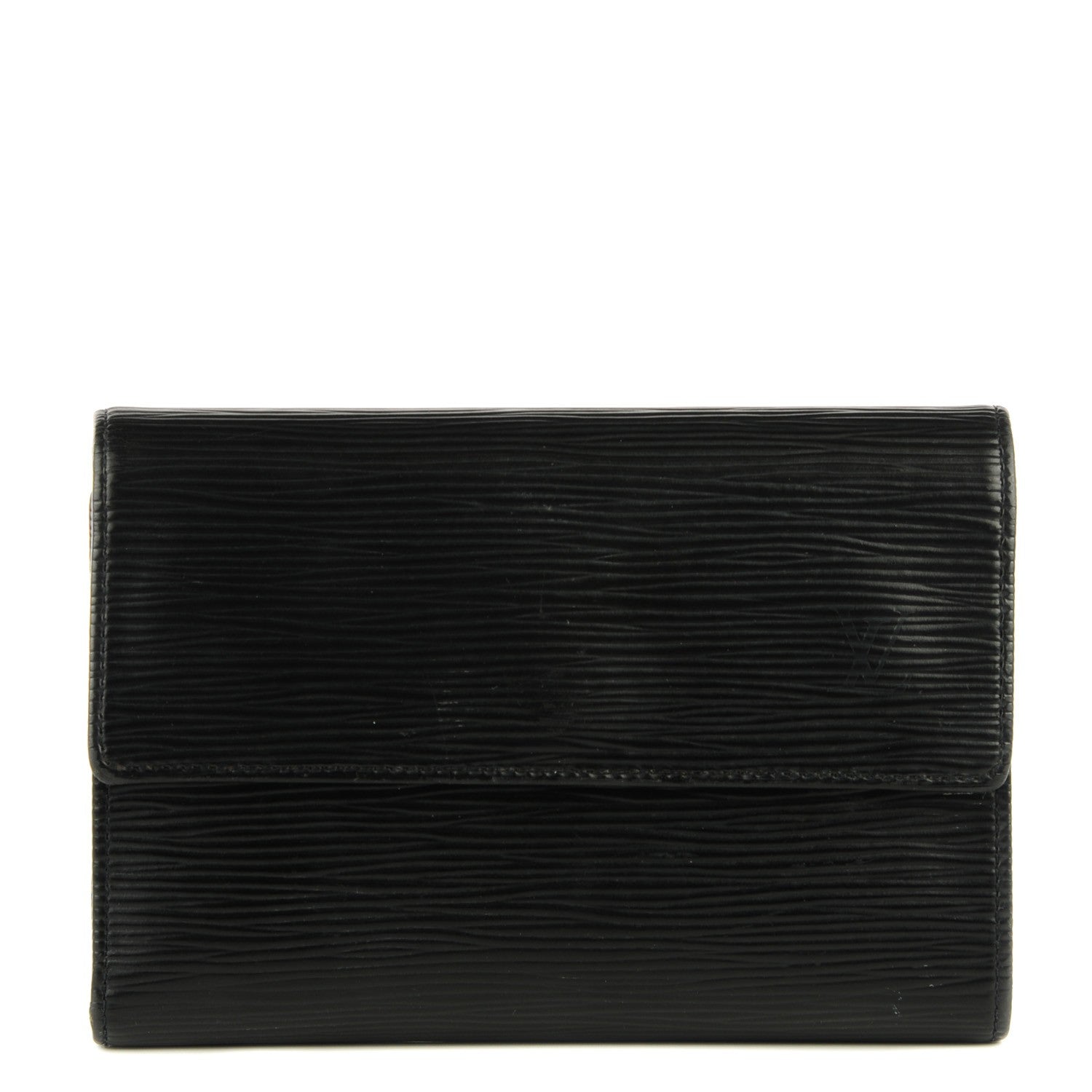 Louis Vuitton Epi Porte Tresor Etui Papiers Wallet Black 1 of 8