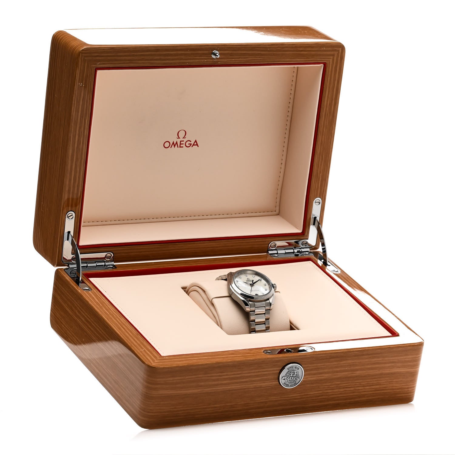 Omega Stainless Steel Diamond Mother of Pearl 34mm Seamaster Aqua Terra Co-Axial Master Chronometer Automatic Watch 220.10.34.20.55.001 5 of 5