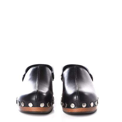 Christian Dior Calfskin Diorquake 20mm Slingback Clogs 36 Black 3 of 11