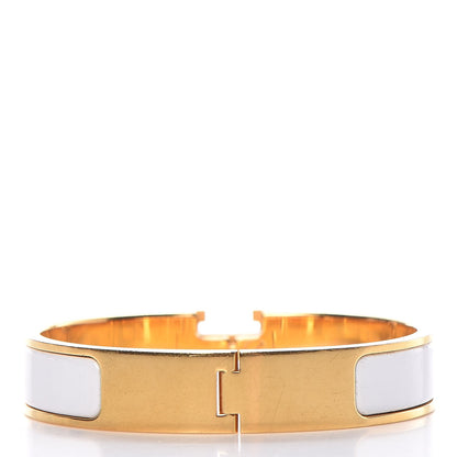 Hermes Enamel Narrow Clic Clac H Bracelet PM White 3 of 6