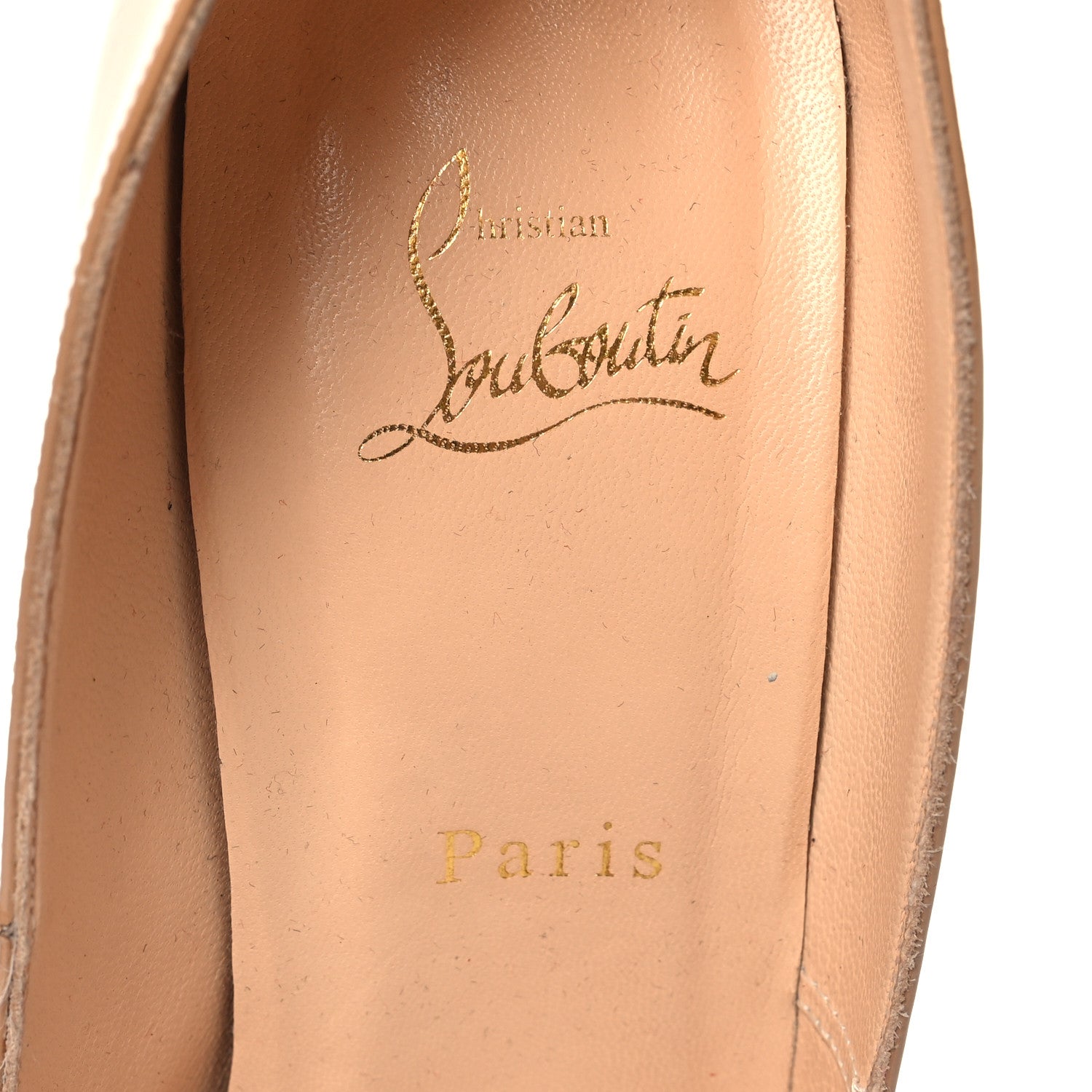 Christian Louboutin Patent Bianca 140 Pumps 41 Nude 8 of 9