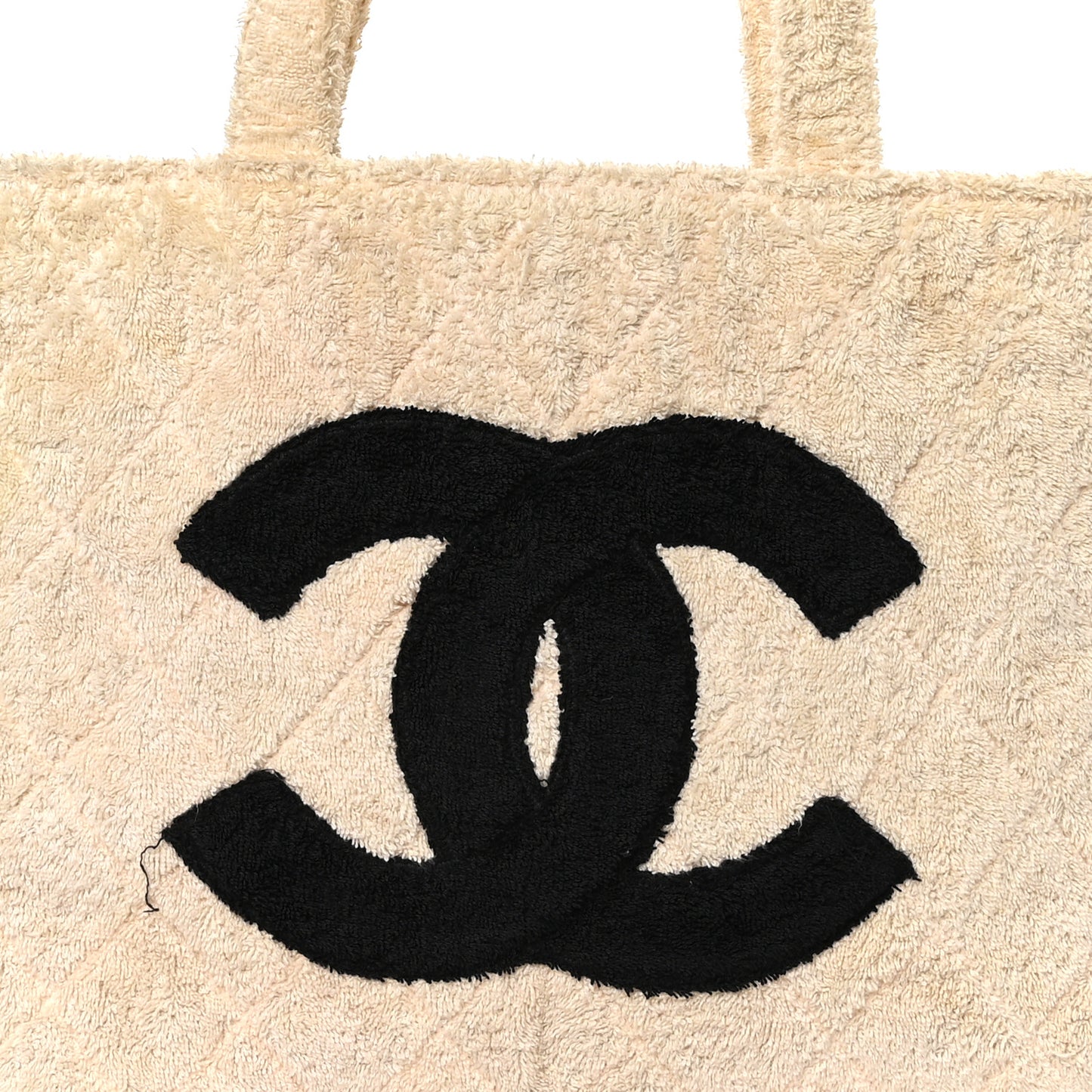 Terry Cotton CC Tote Black White