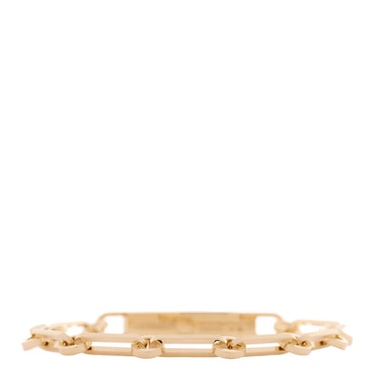 Hermes 18K Yellow Gold Diamond Pave PM Kelly Chaine Bracelet ST 3 of 5