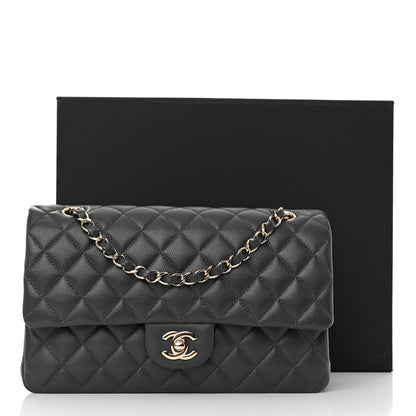 Chanel Caviar Quilted Medium Double Flap Dark Grey 12 of 12