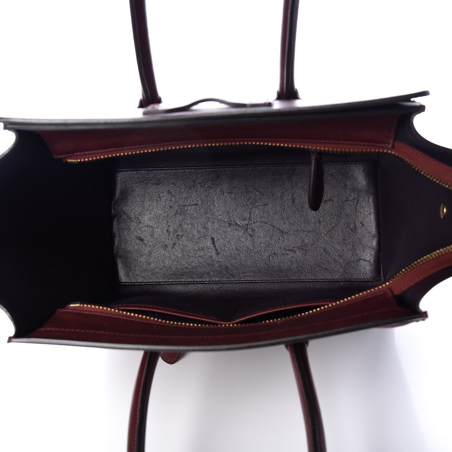 Celine Palmelato Micro Luggage Red Wood 7 of 20