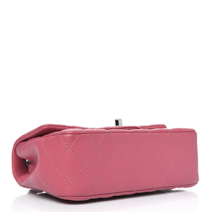 Chanel Lambskin Quilted Mini Rectangular Flap Pink 3 of 4
