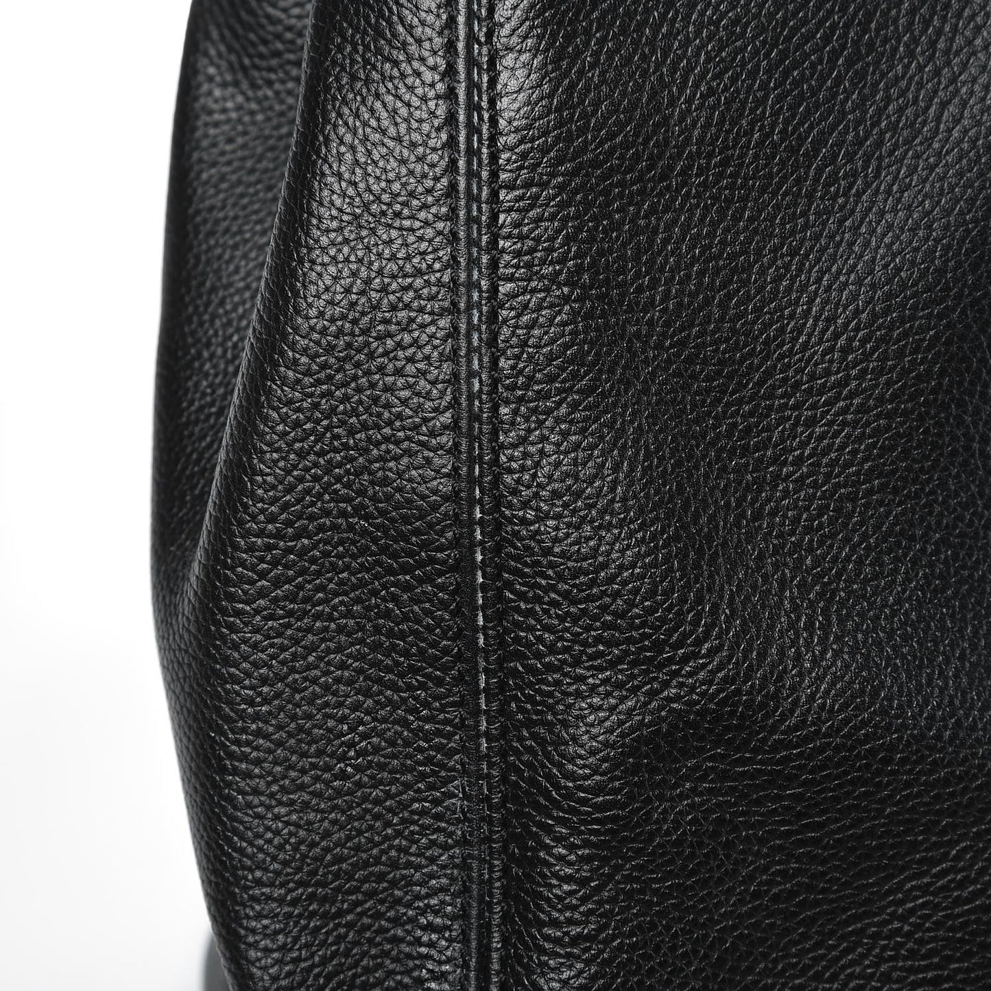 Calfskin Cerf Executive Shopper Tote Black