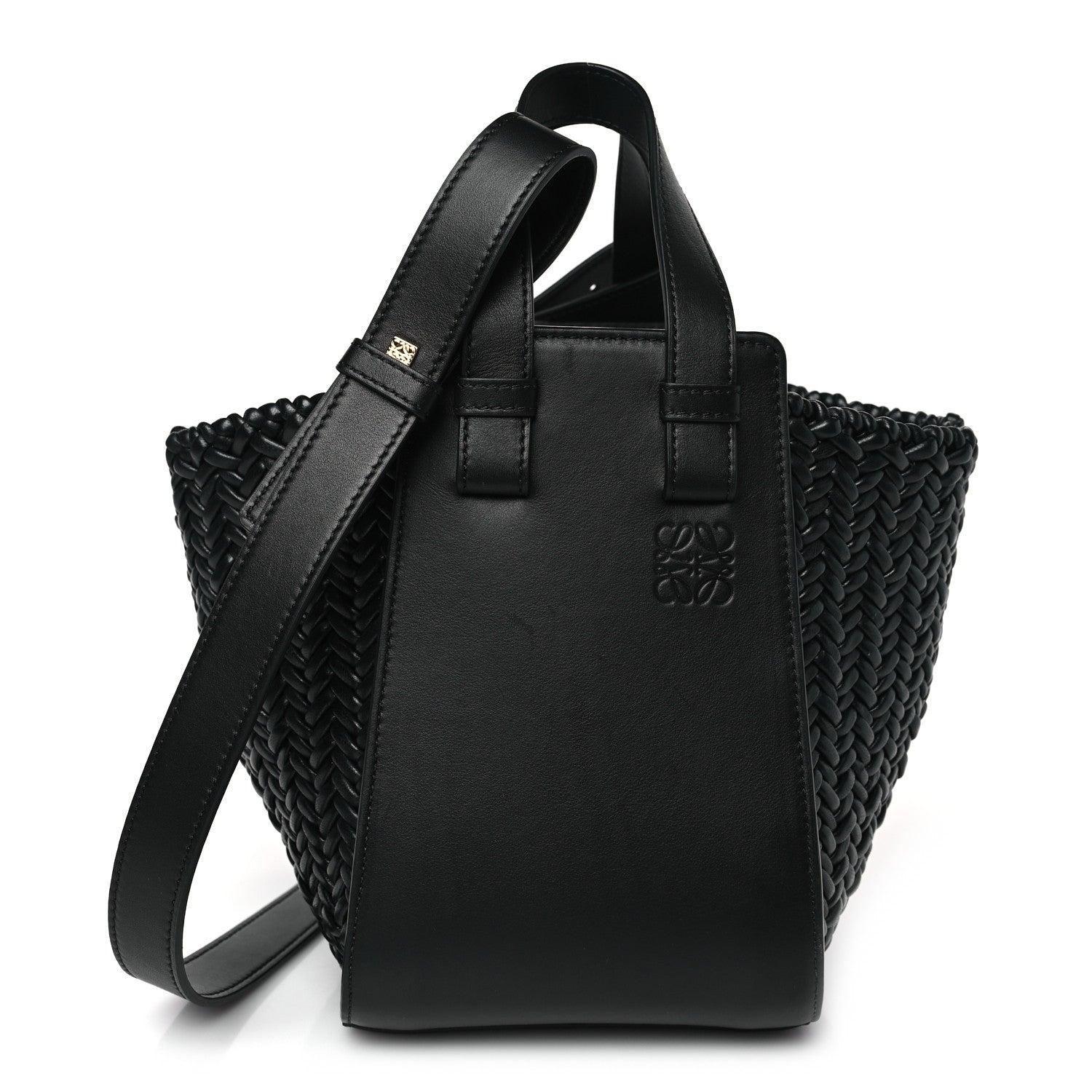 Loewe Soft Grained Calfskin Compact Hammock Shoulder Bag Black 1 of 9