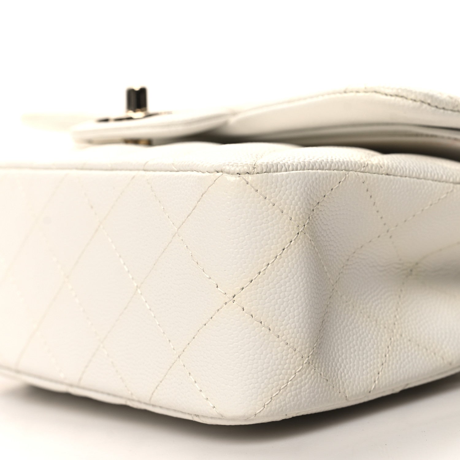 Chanel Caviar Quilted Small Double Flap White 11 of 23
