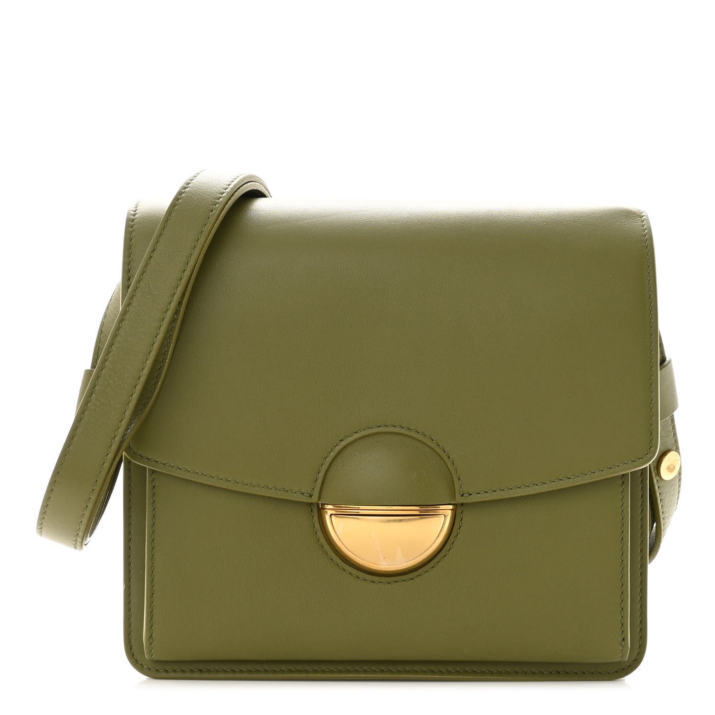 Calfskin Dia Day Bag Moss