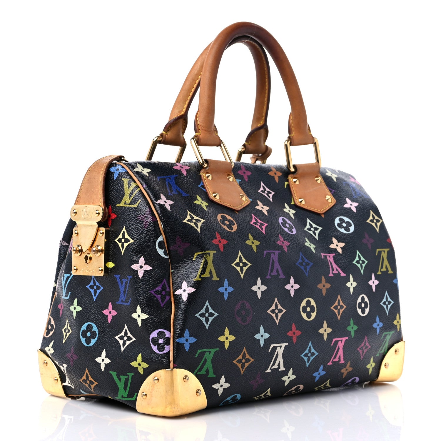 Louis Vuitton Monogram Multicolor Speedy 30 Black 3 of 18