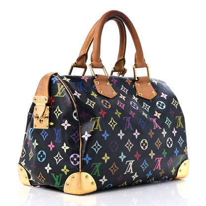 Louis Vuitton Monogram Multicolor Speedy 30 Black 3 of 18