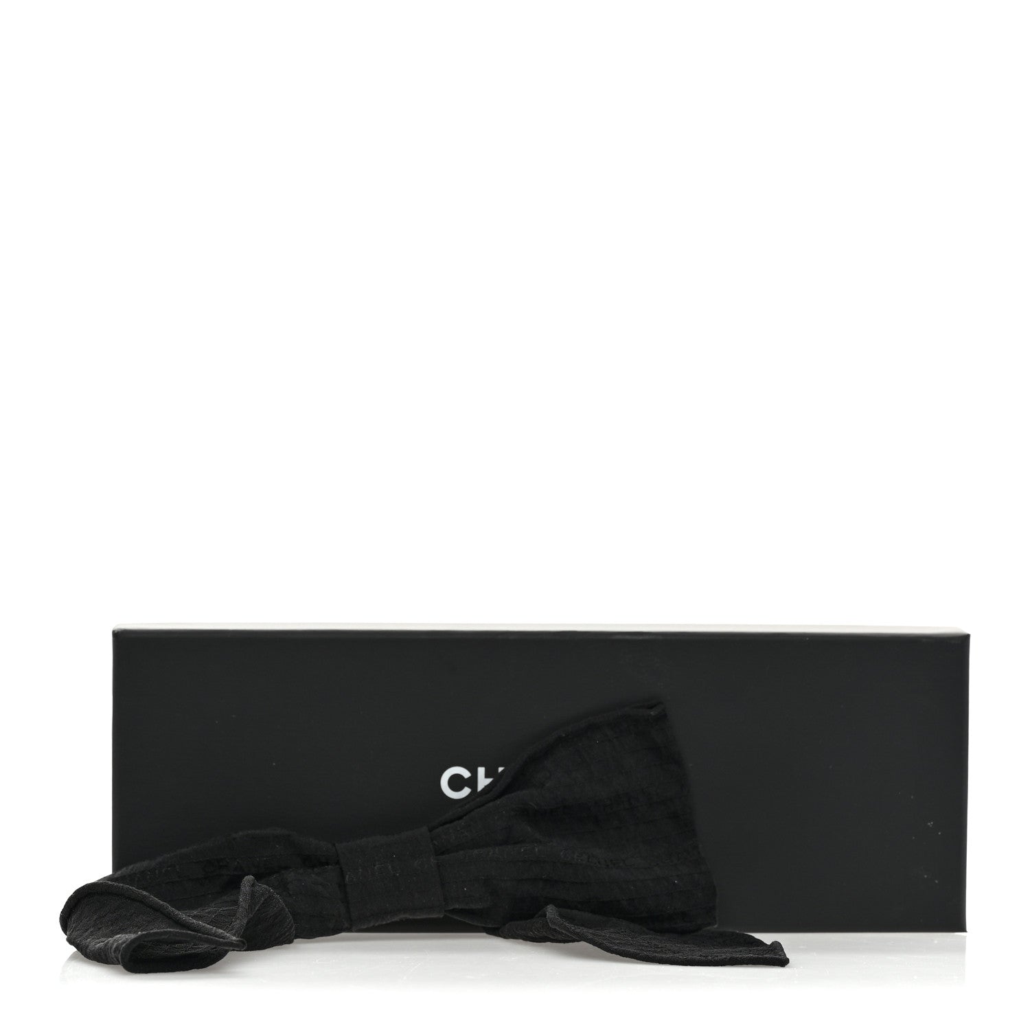 Chanel Silk Bow Hair Clip Black 4 of 4