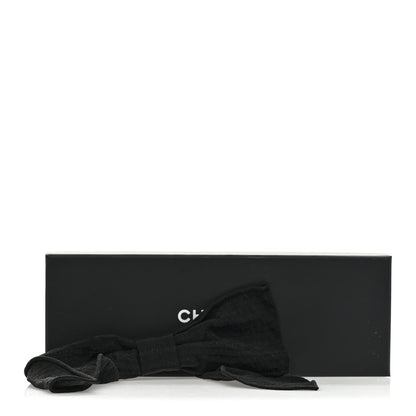 Chanel Silk Bow Hair Clip Black 4 of 4