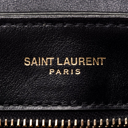 Saint Laurent Calfskin Y Quilted Monogram Toy Loulou Crossbody Bag Black 8 of 17