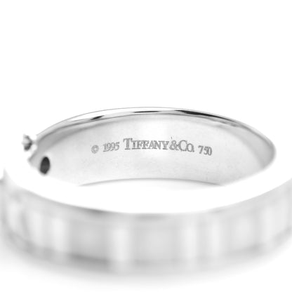 Tiffany 18K White Gold Diamond Atlas Ring 49 4.75 4 of 4